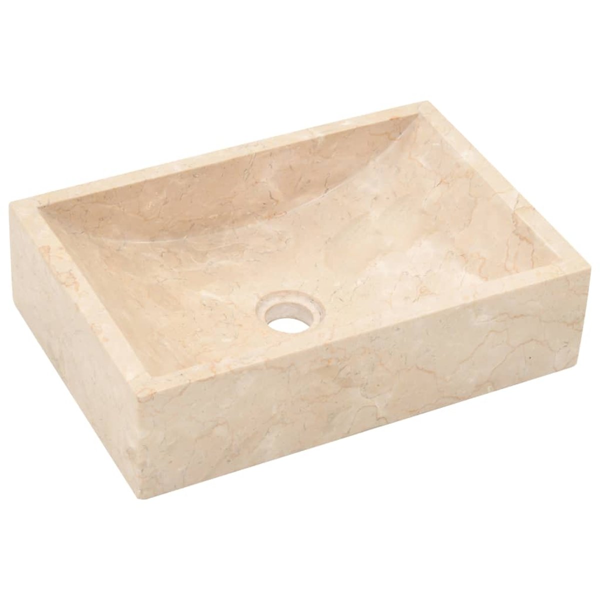 Armoire de salle de bain et lavabos en marbre crème, HOME MAISON