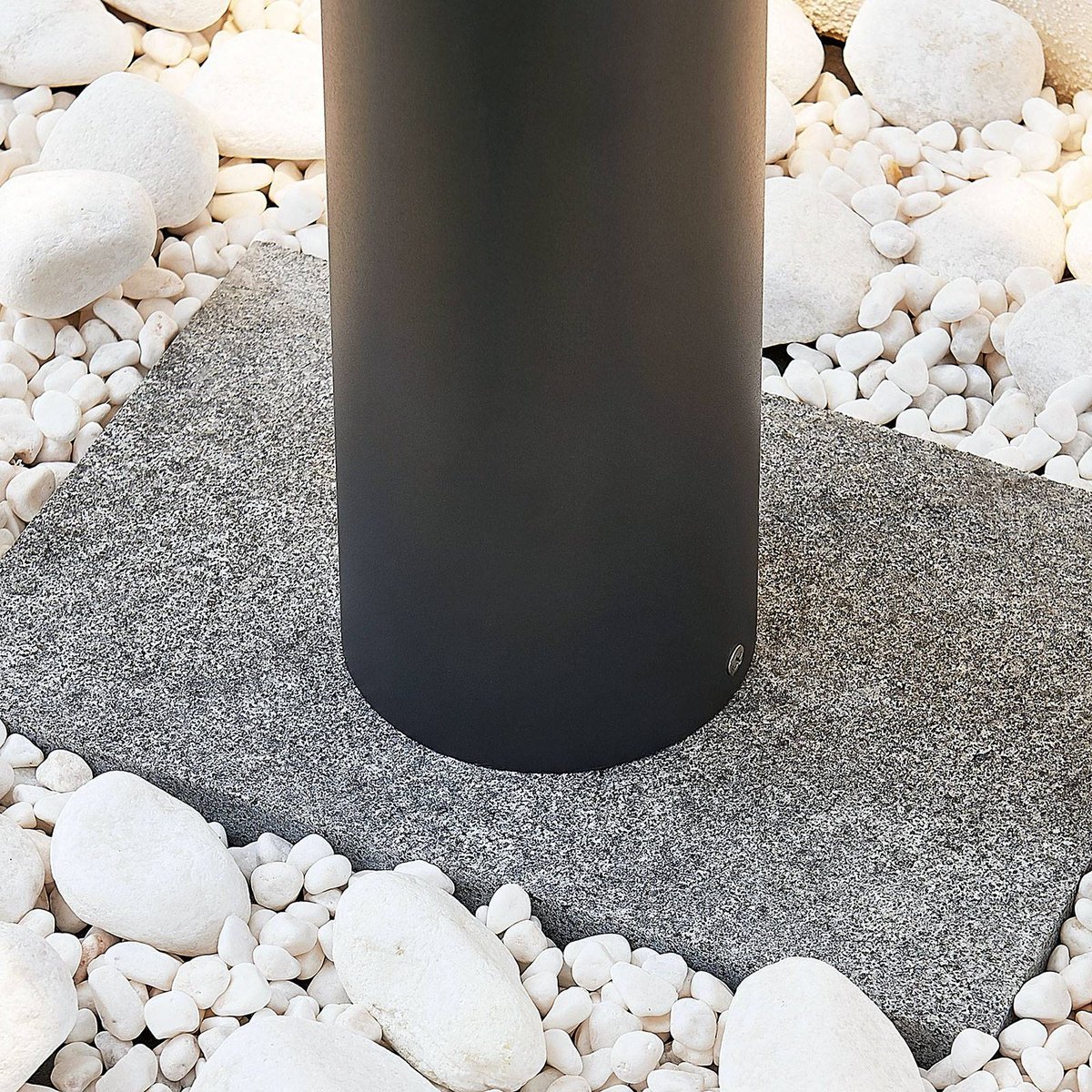 Luminaire extérieur en aluminium moderneLED gris foncé, LINDBY