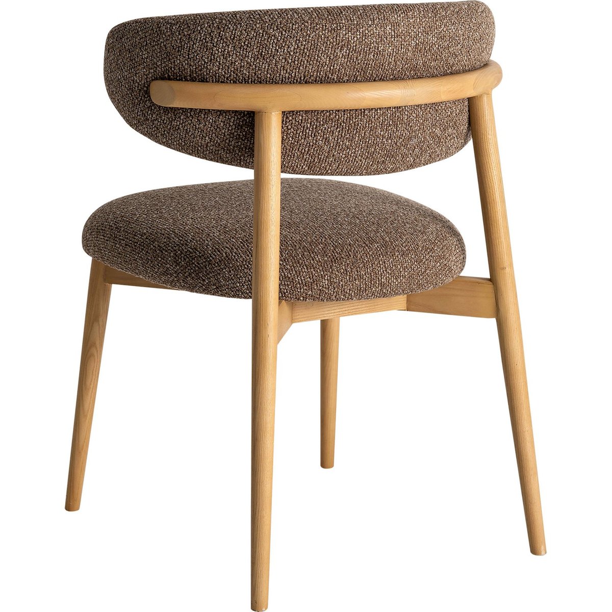 Chaise art déco, VACIO taupe marbré bois naturel, RECOLLECTION