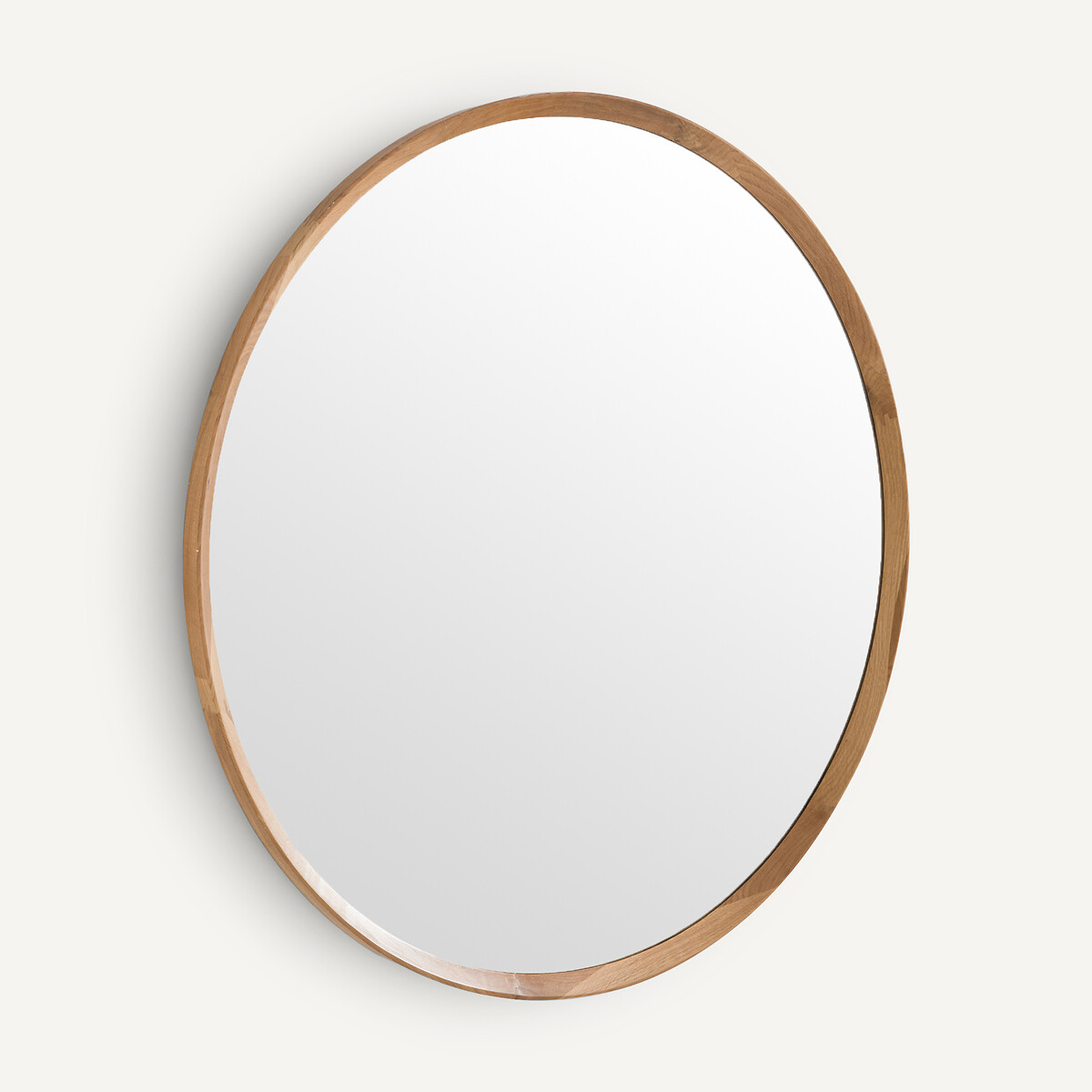 Miroir rond chêne massif, diamètre 100 cm, Orion naturel, AM.PM