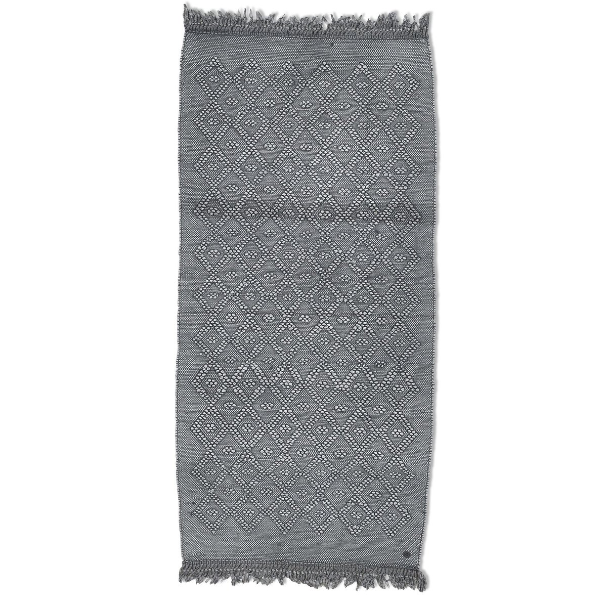 Tapis de bain Vintage Wash tissé main lavable anthracite, TOM TAILOR