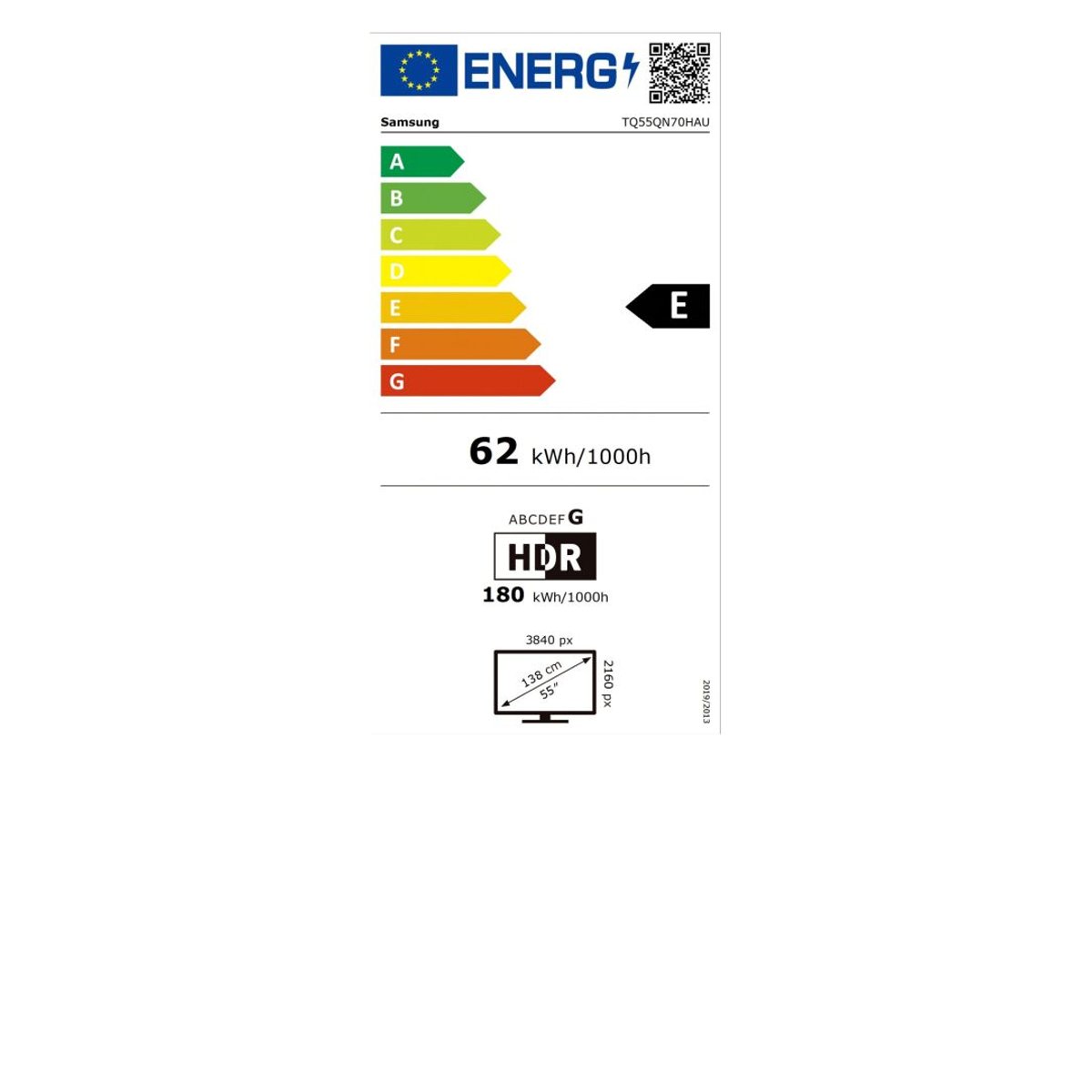 Televiseurs led 55 pouces TQ55QN70H gris, SAMSUNG