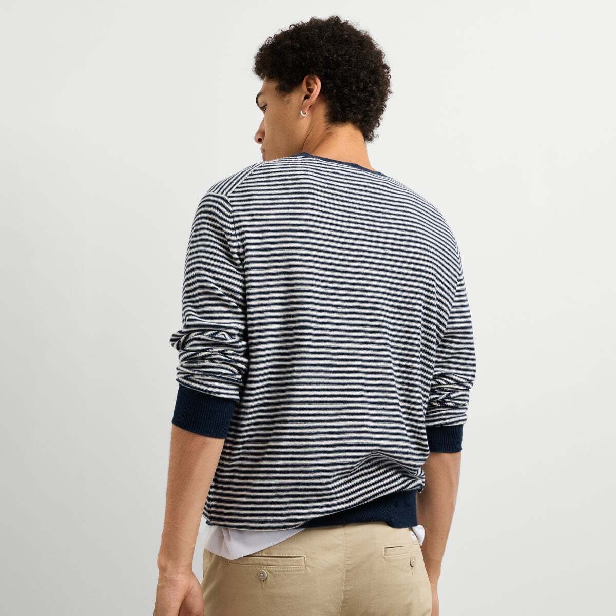 Pull Col Rond En Maille bleu dulwich, PEPE JEANS