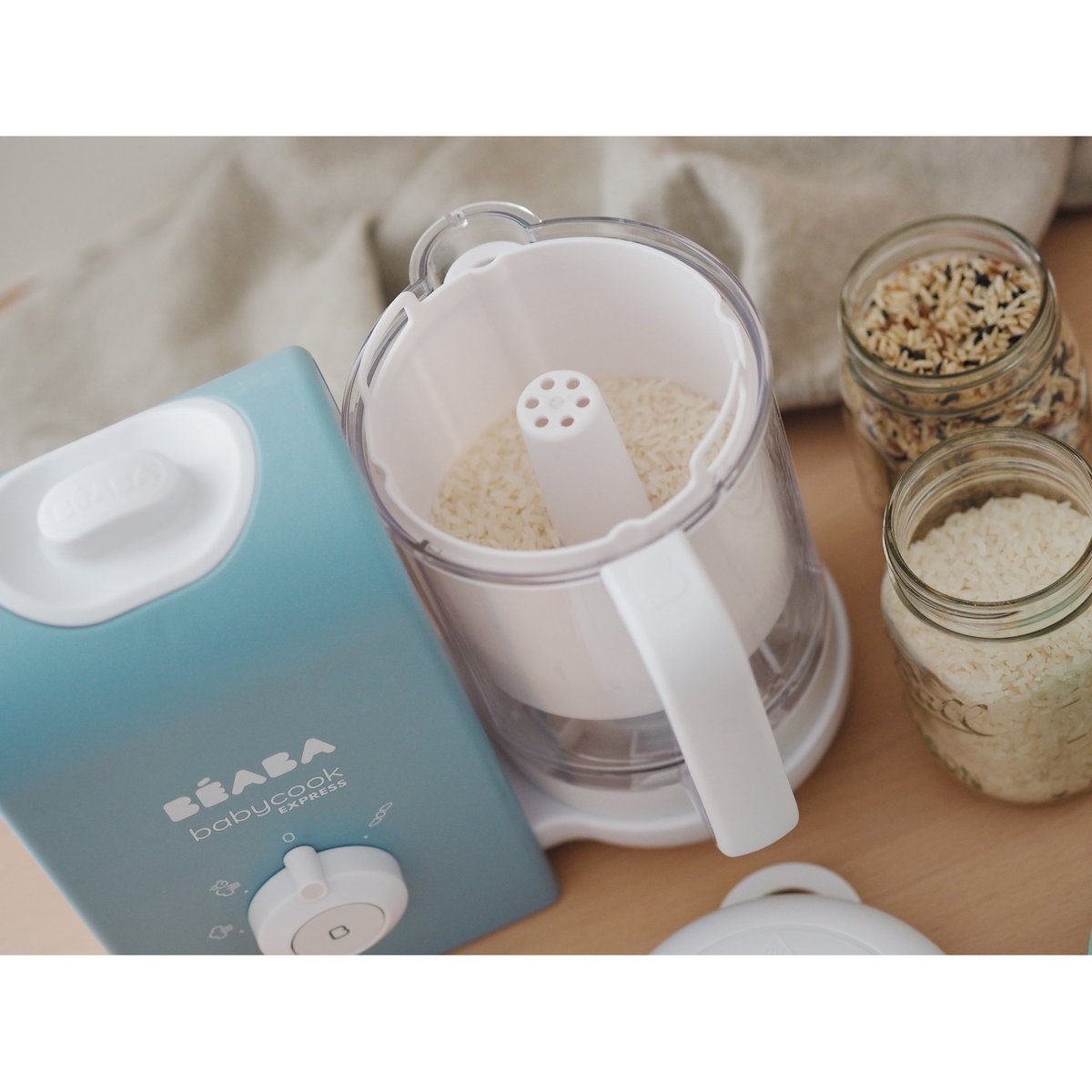 Panier de cuisson pour féculents BABYCOOK EXPRESS blanc, BEABA
