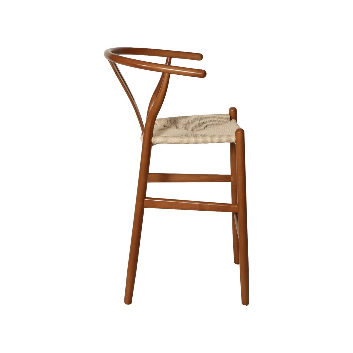 Tabouret de bar vintage bois de hêtre et cordes (lot de 2) CECILE noir, SWEEEK