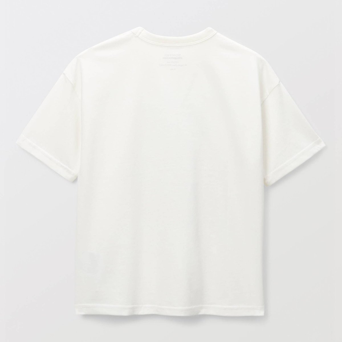 T-shirt manches courtes imprimé en coton BIO GOTS ecru, MONOPRIX