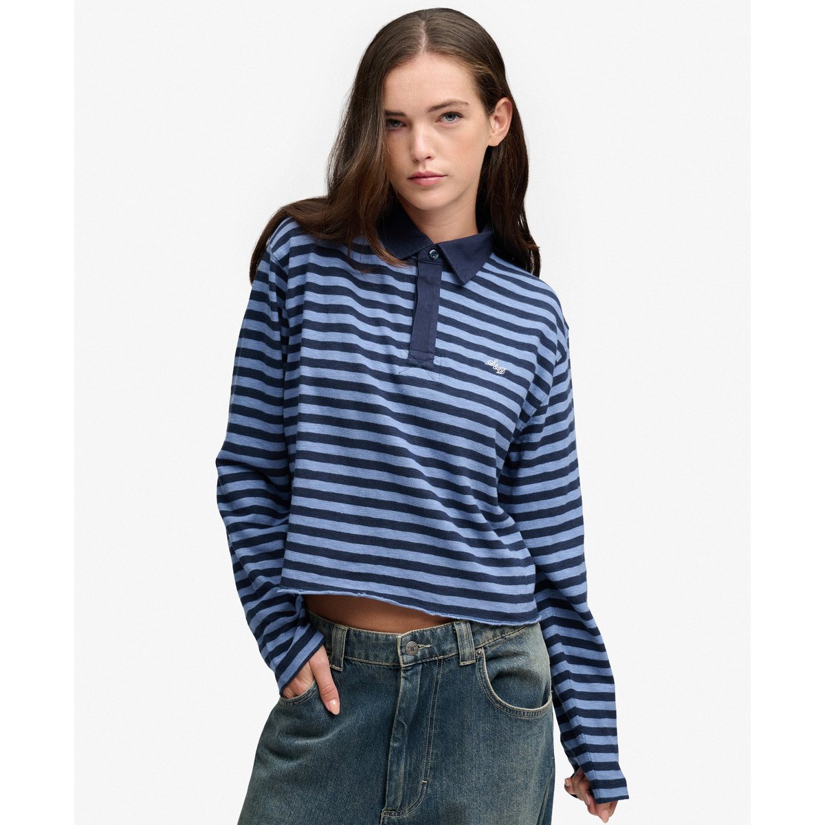 Top Rugby Athletic Essentials Coupe Oversize bleu tidal/bleu marine, SUPERDRY