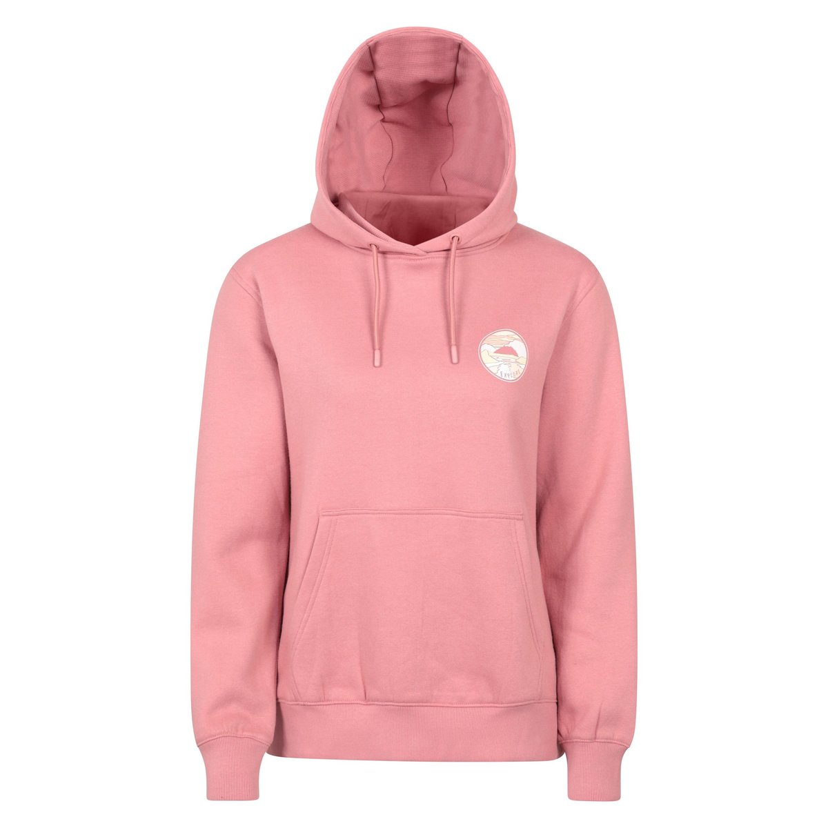 Sweat à capuche motif/style paysage rose clair, MOUNTAIN WAREHOUSE