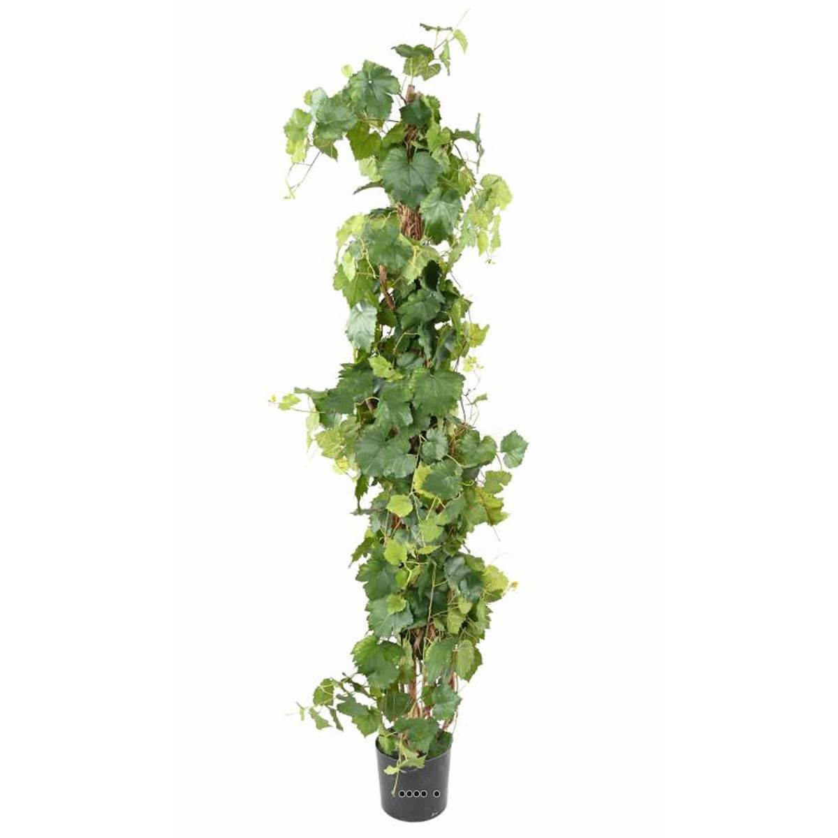 Cep de vigne artificiel en pot H 200 cm vert, ARTIFICIELLES