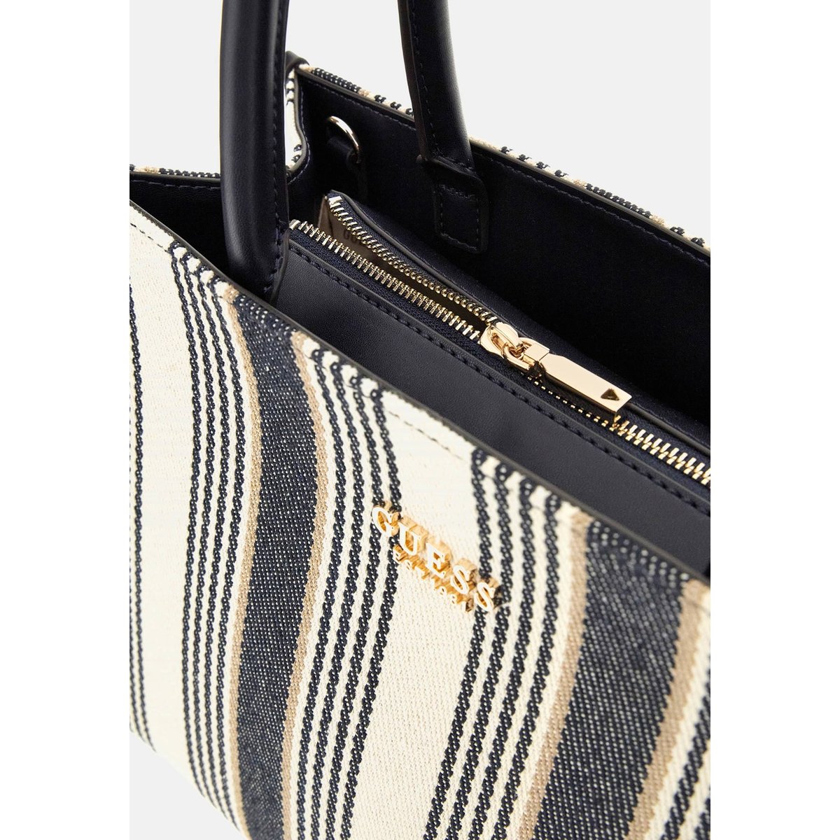 Sac À Main Nicolette En Toile blau multi, GUESS