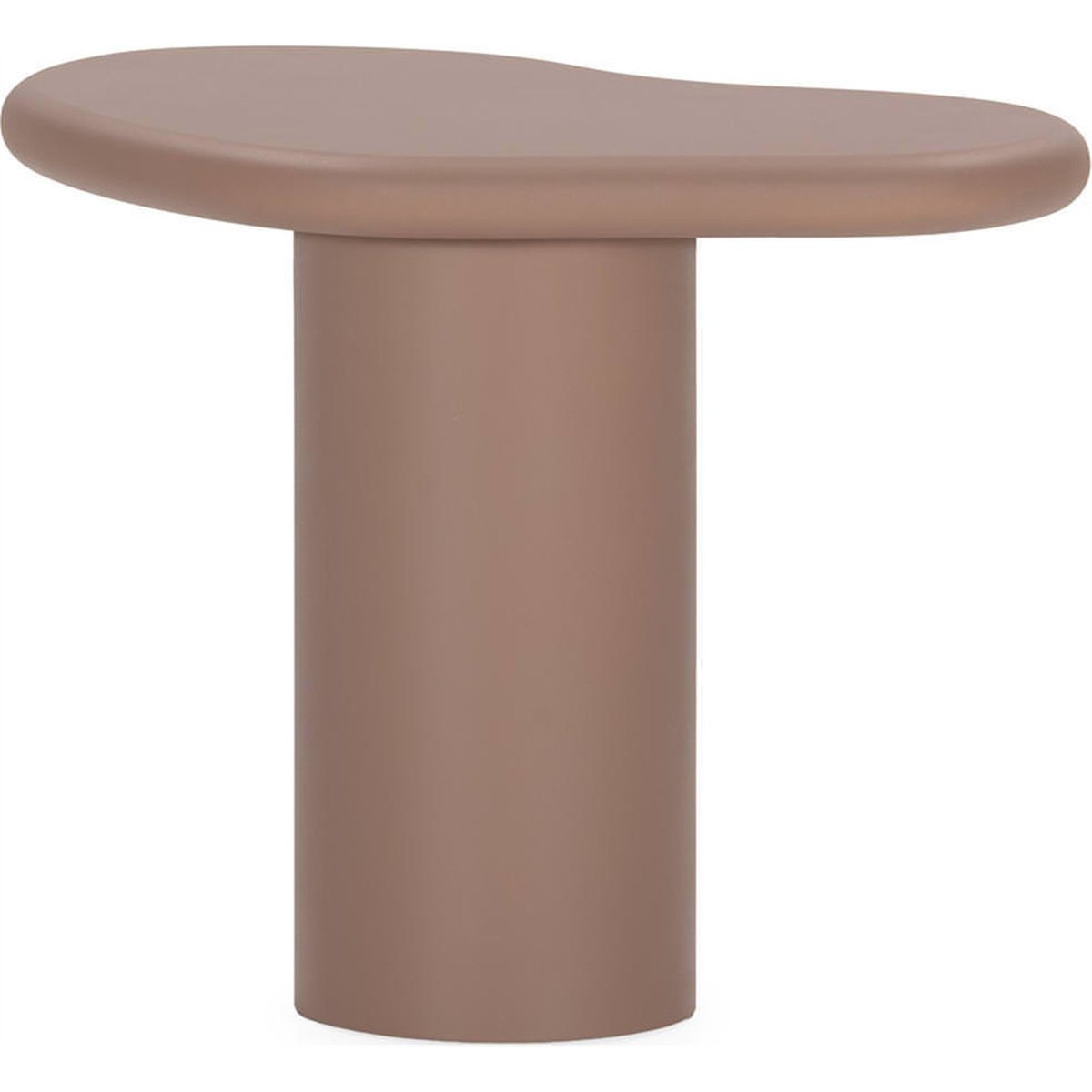 Table d'appoint en pierre, Lignes organiques moka, RECOLLECTION
