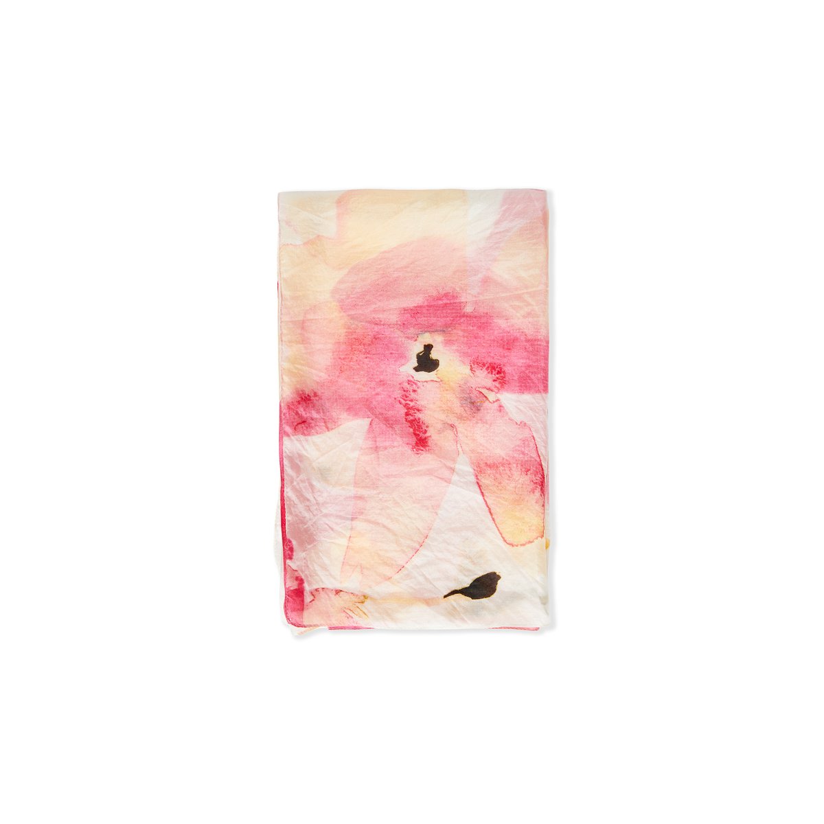 Foulard en soie à motifs FRESH IMP saumon peche, ETAM