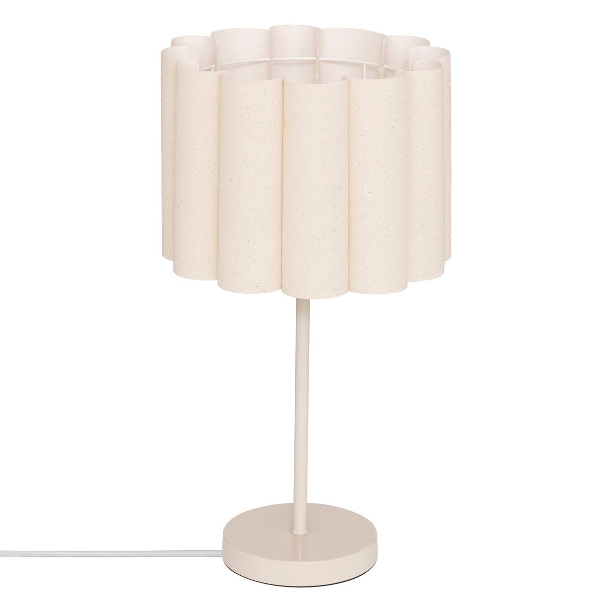 Lampe à poser en tissu RONA beige, ATMOSPHERA