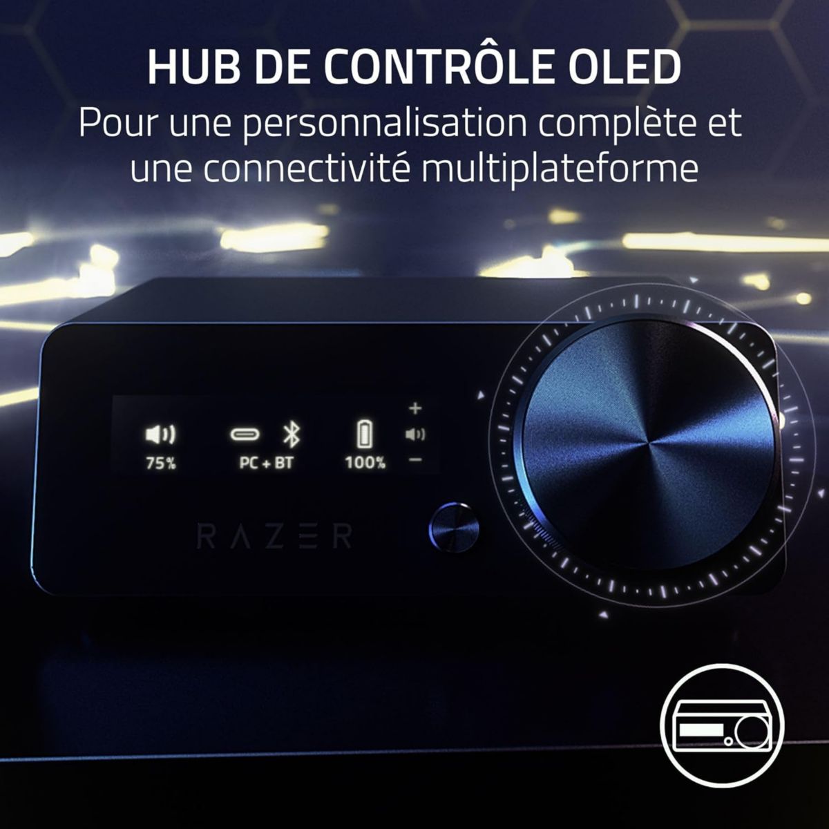 Casque gamer Kraken V4 Pro couleur unique, RAZER