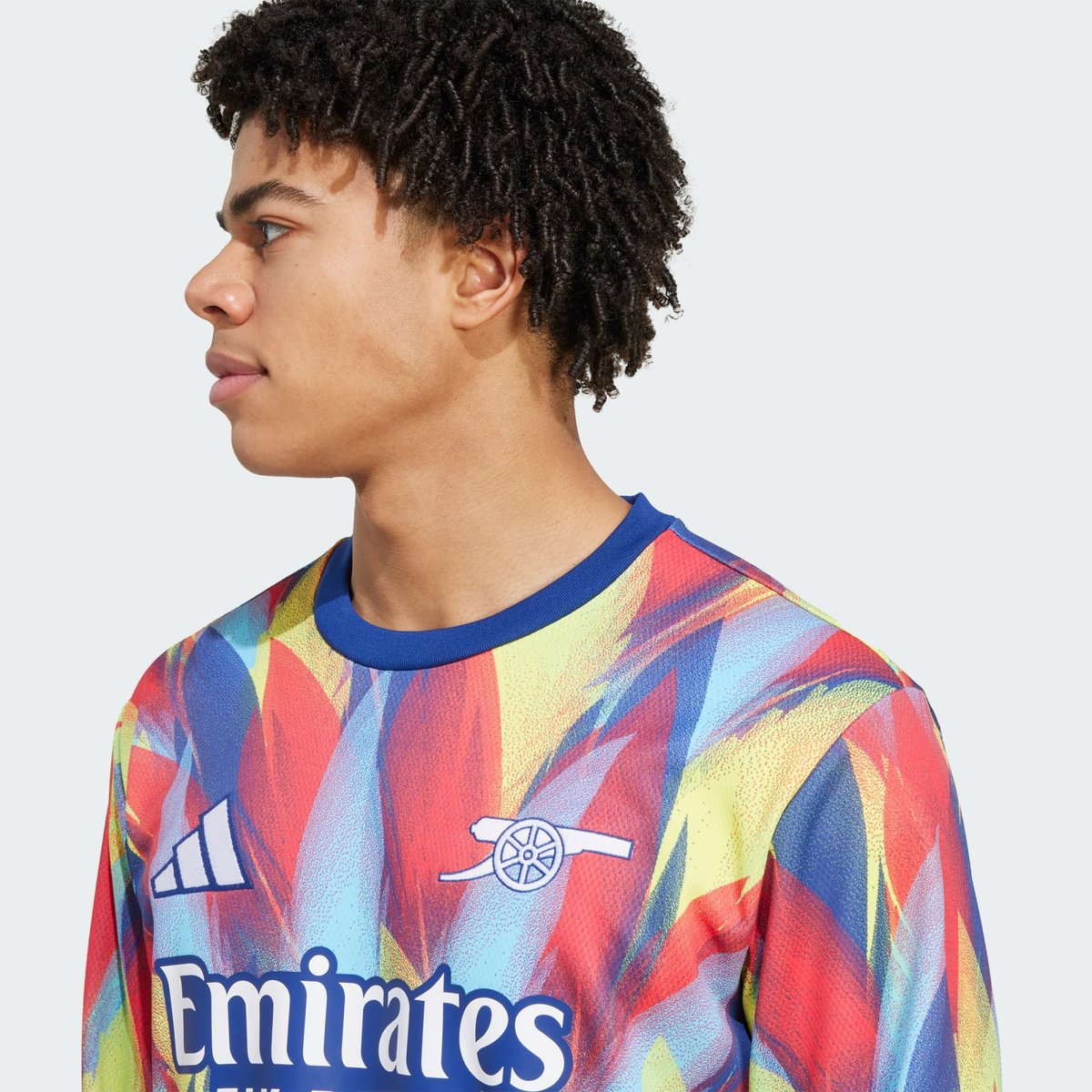 Haut D'échauffement Chaud Arsenal 25/26 victory blue / pure ruby / bright yellow / bright cyan, adidas Performance