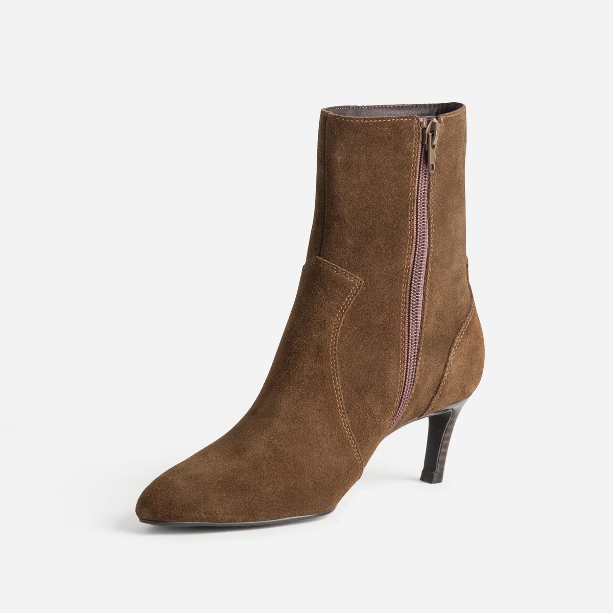 Boots À Talon en cuir NINE cognac, ERAM