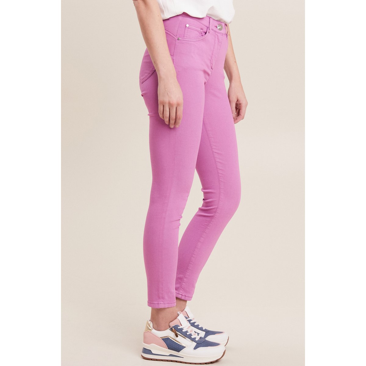 Pantalon magique Le Léger coupe ajustée mauve, BREAL