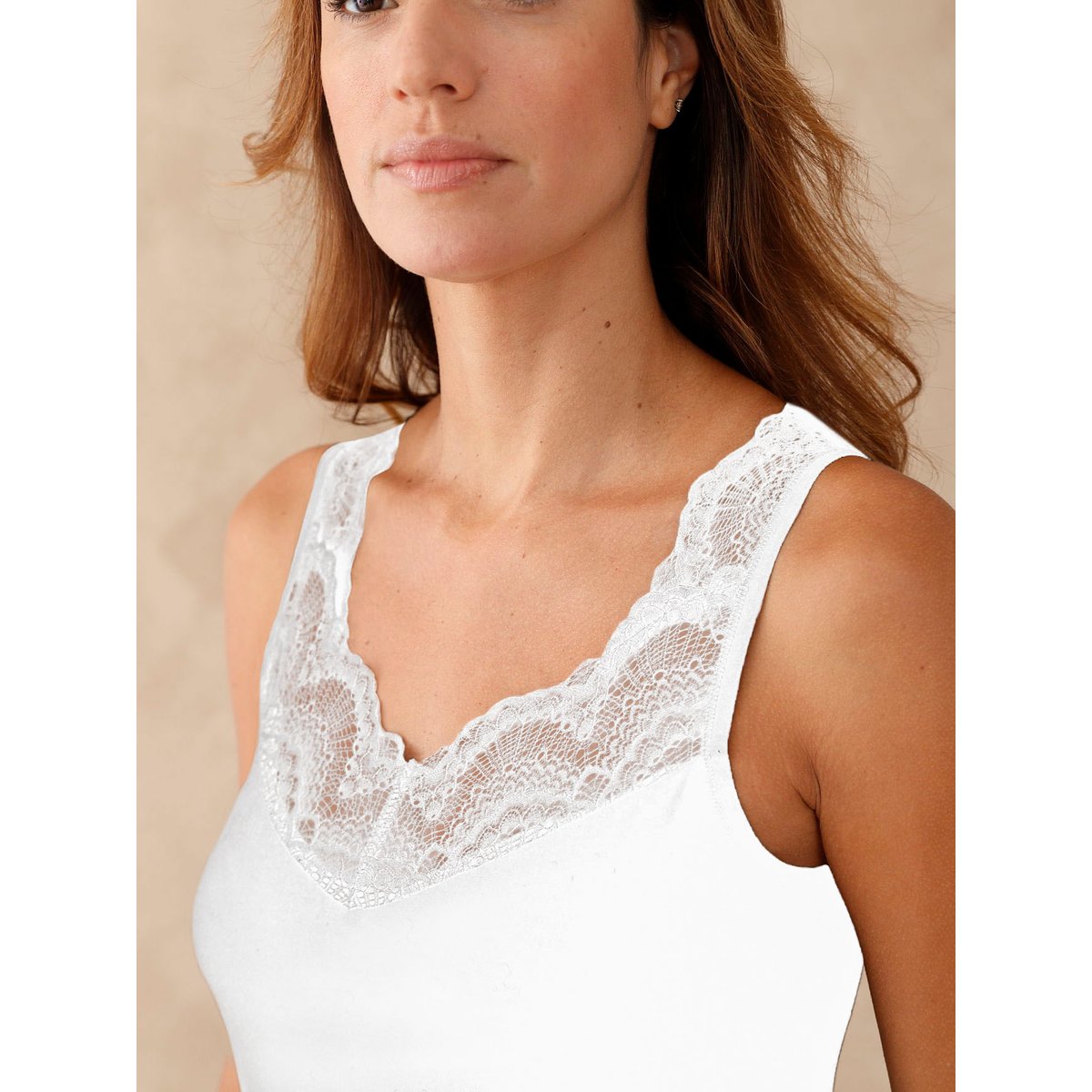 Lot de 2 chemises sans manches blanc + olive, DAXON