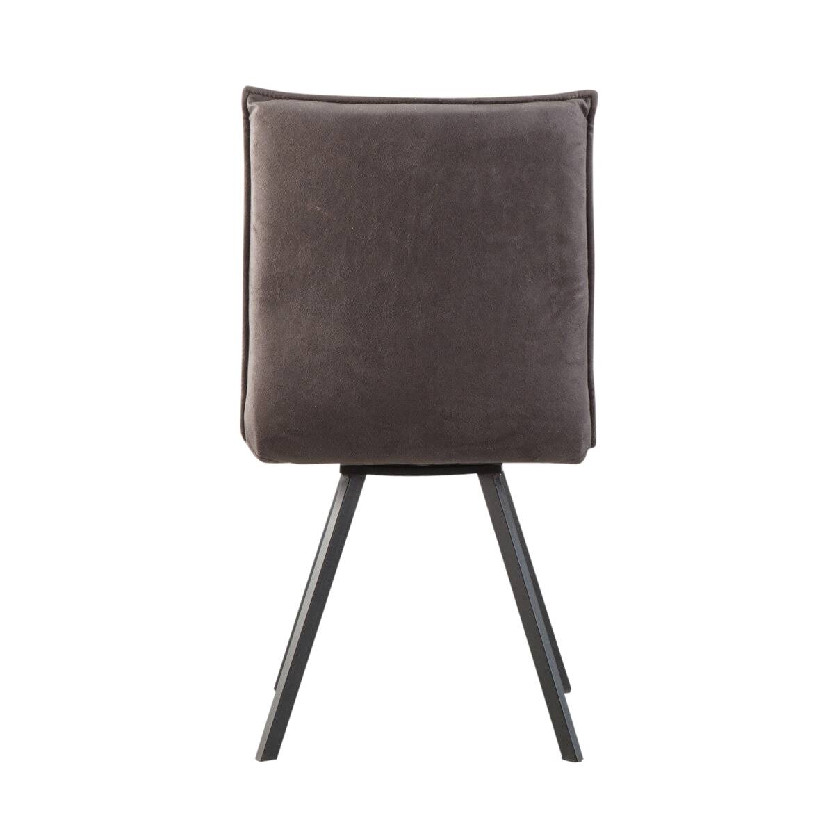 Lot de 2 chaises en polyester NINO noir, MADE IN MEUBLES