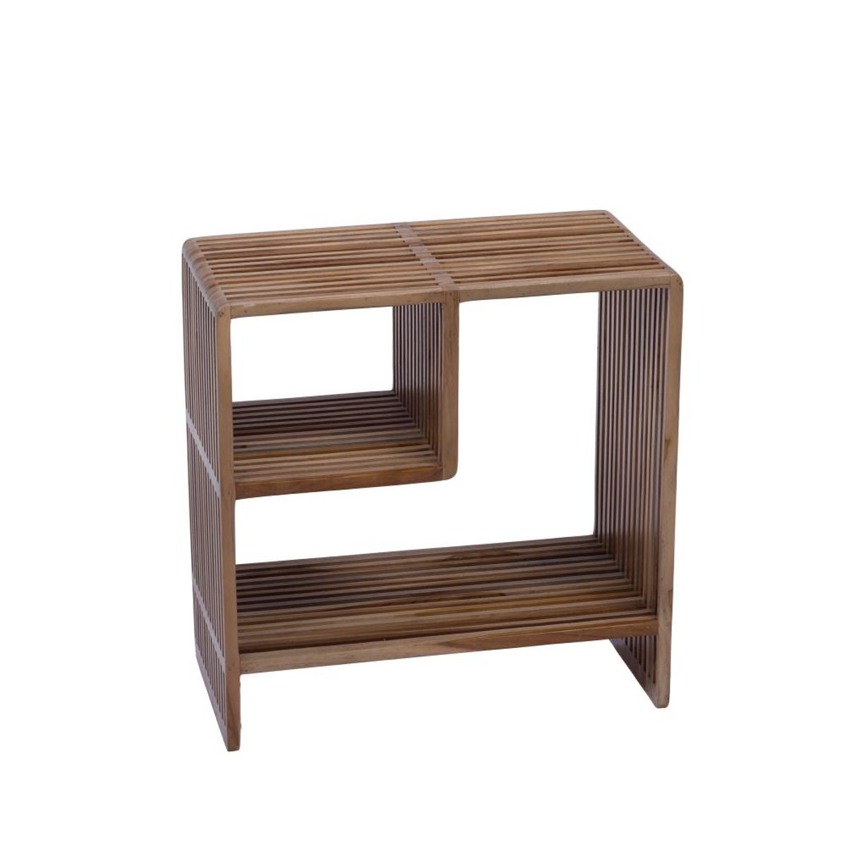 Console en teck L60 cm Calopsite marron, AMADEUS