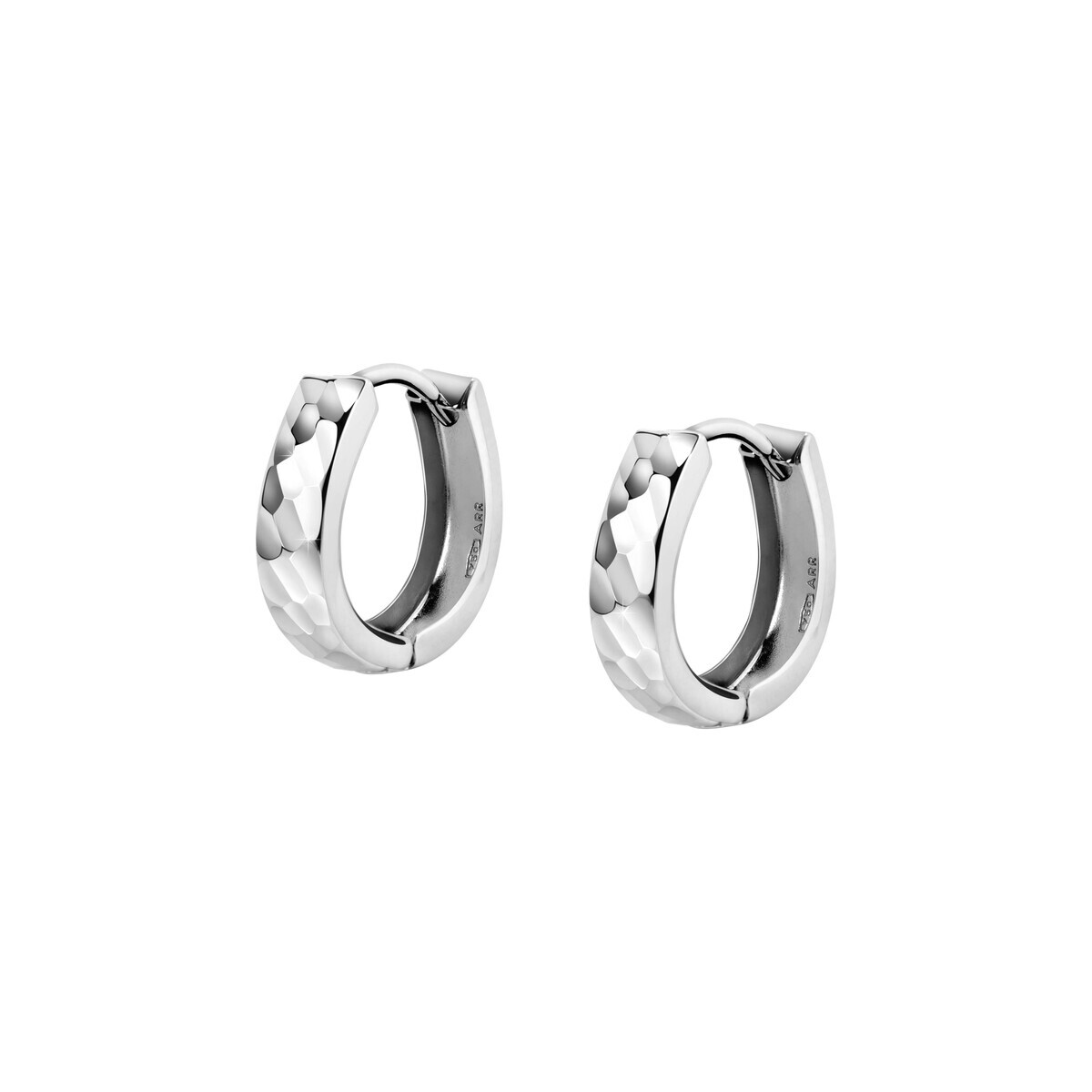 Boucles d'oreilles en or blanc 750 CLASSIC argent, BLUESPIRIT