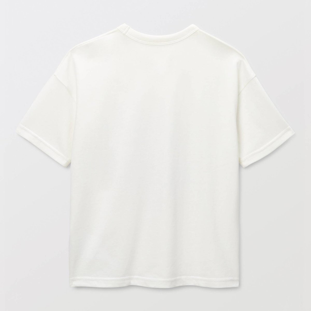 T-shirt manches courtes imprimé en coton BIO GOTS ecru, MONOPRIX