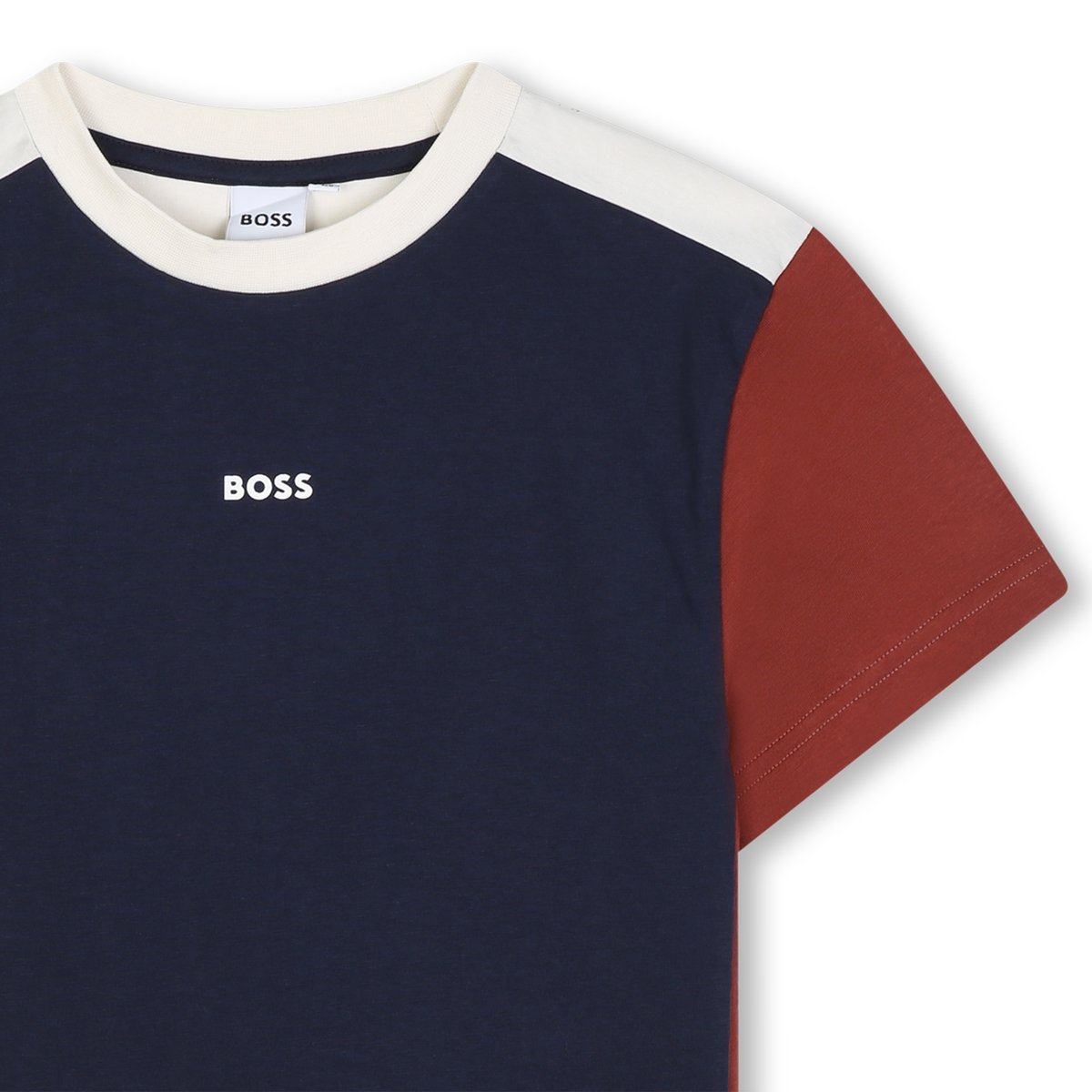 Tee-shirt manches courtes bleu cargo, BOSS KIDSWEAR