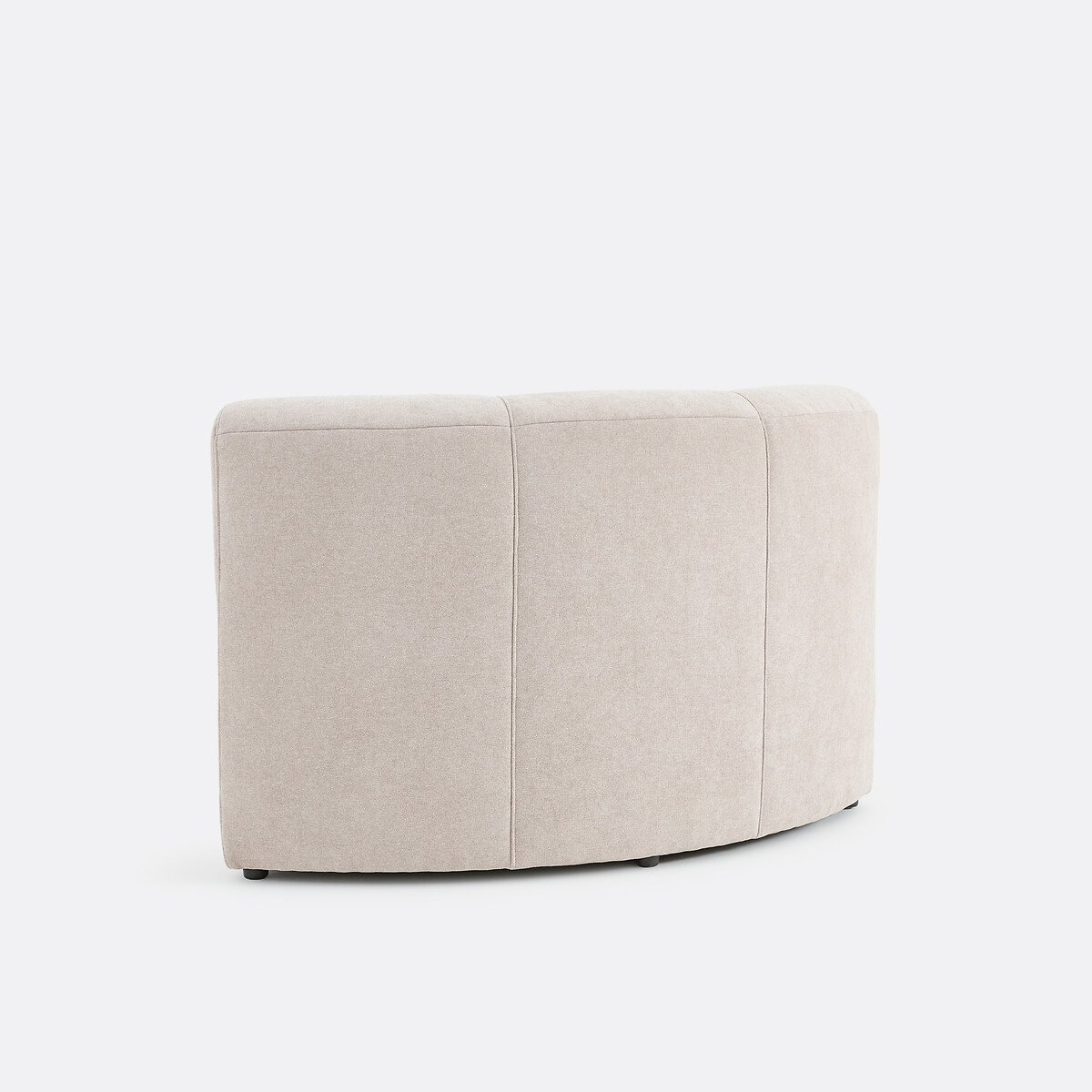 Élément fauteuil de table d'angle modulable, 1 place, en chenille fine, ANETA beige, LA REDOUTE INTERIEURS