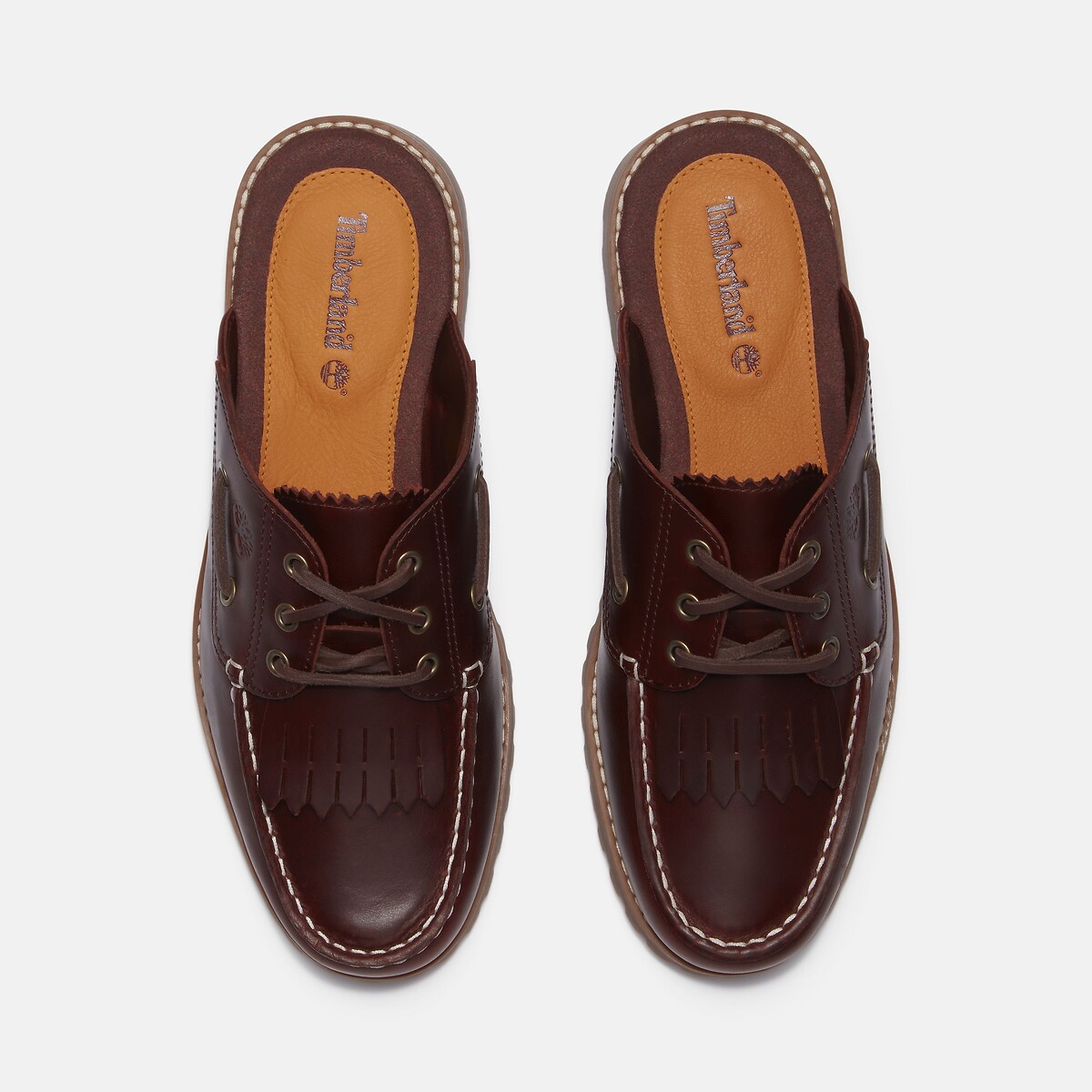 Mules Norren en cuir bordeaux foncé, TIMBERLAND