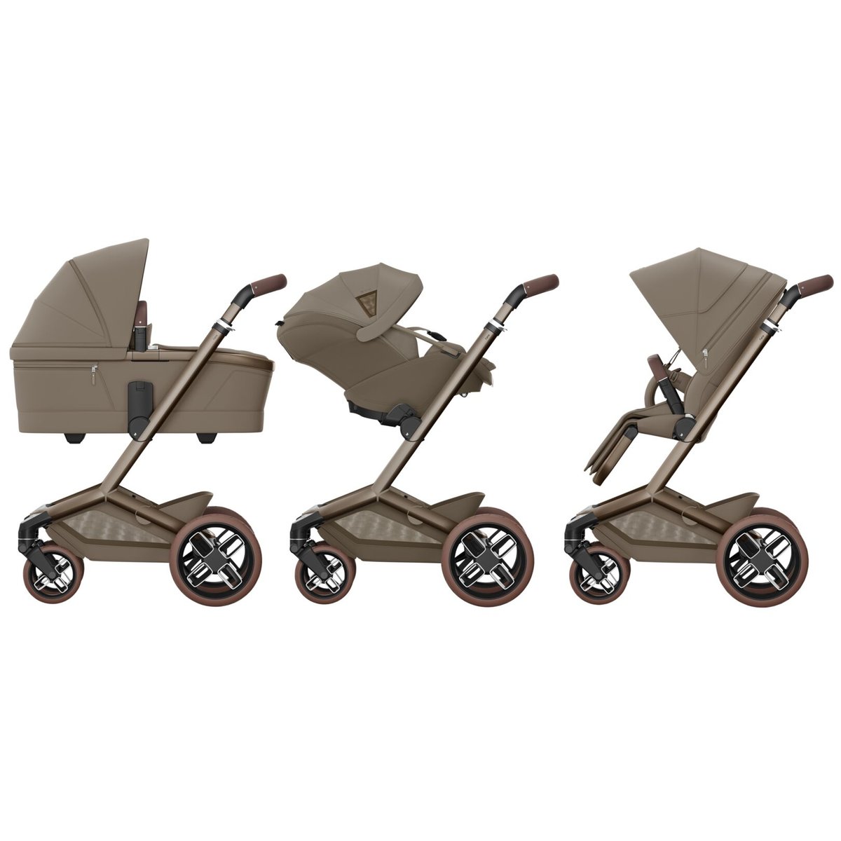 Poussette ultra confortable FAME oak truffle, MAXI COSI