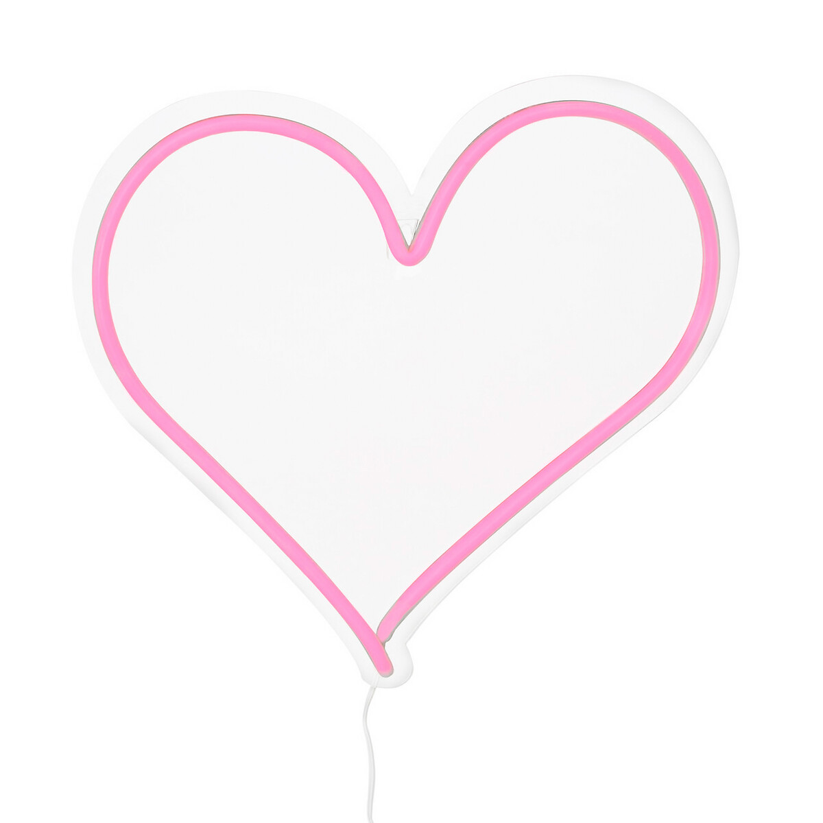 Neon Heart LED Light Box pink, SO'HOME