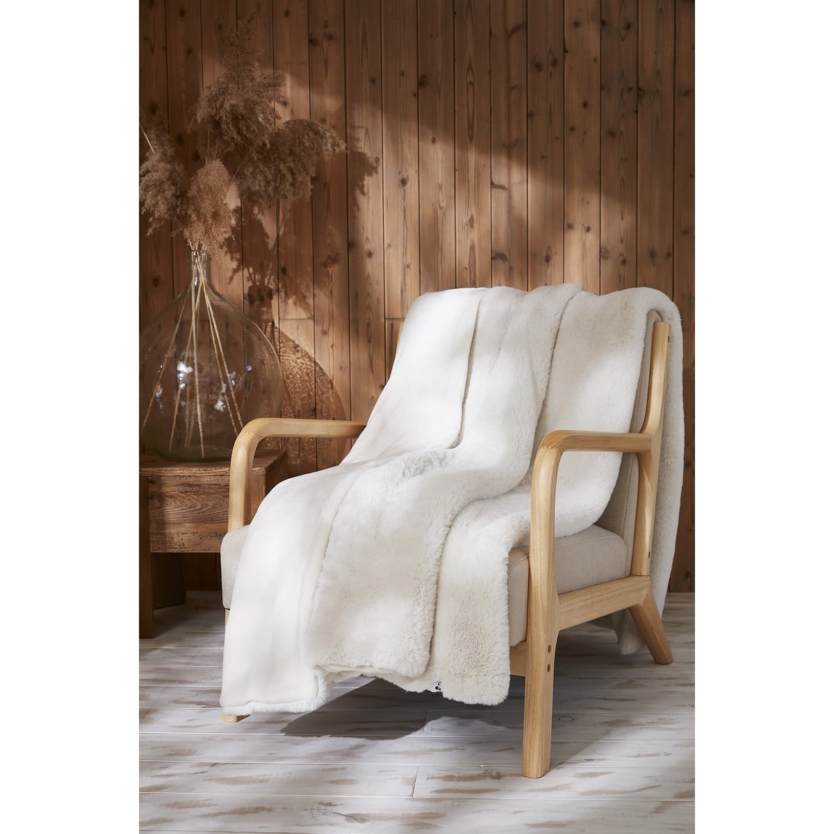 Plaid flanelle Svenn gris, EDEN