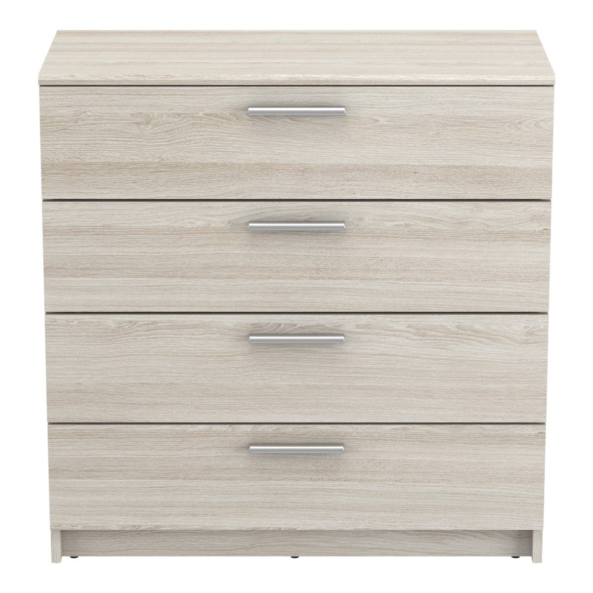 Commode 4 Tiroirs L79,6 cm, décor Bois Clair - Pricy chene shannon, CALICOSY
