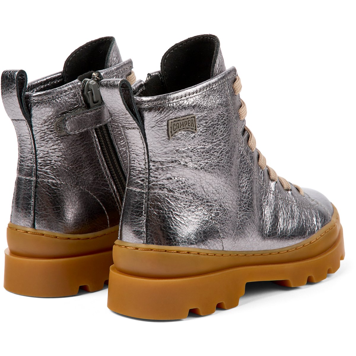 Bottines Brutus Smooth Leather gris foncé, CAMPER