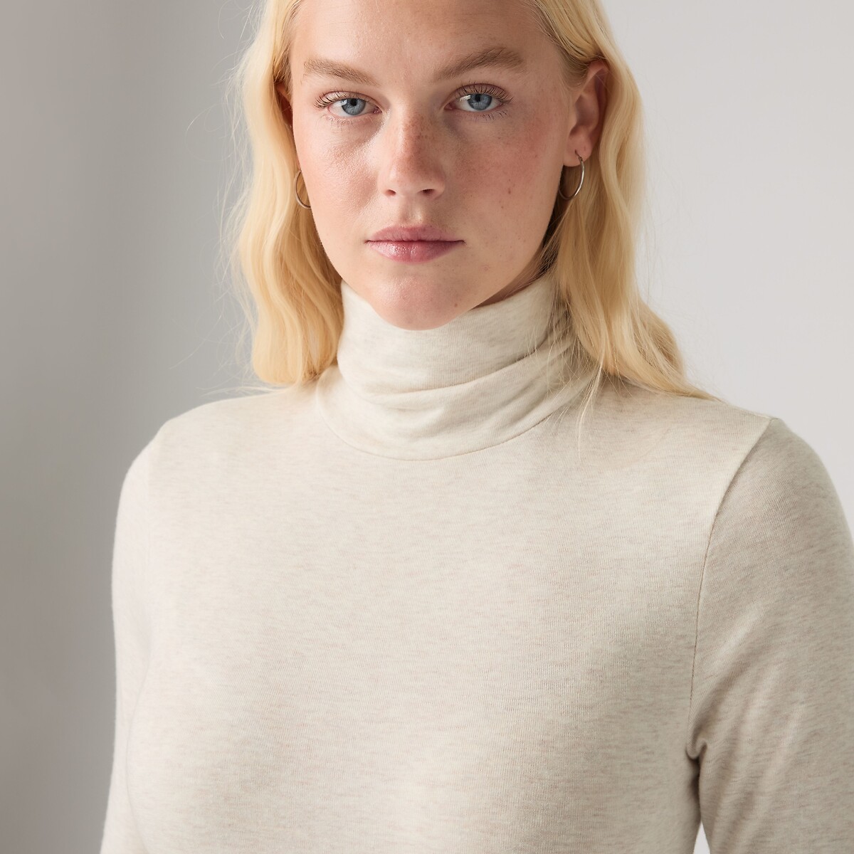 T-shirt col roulé manches longues avoine, LEVI'S