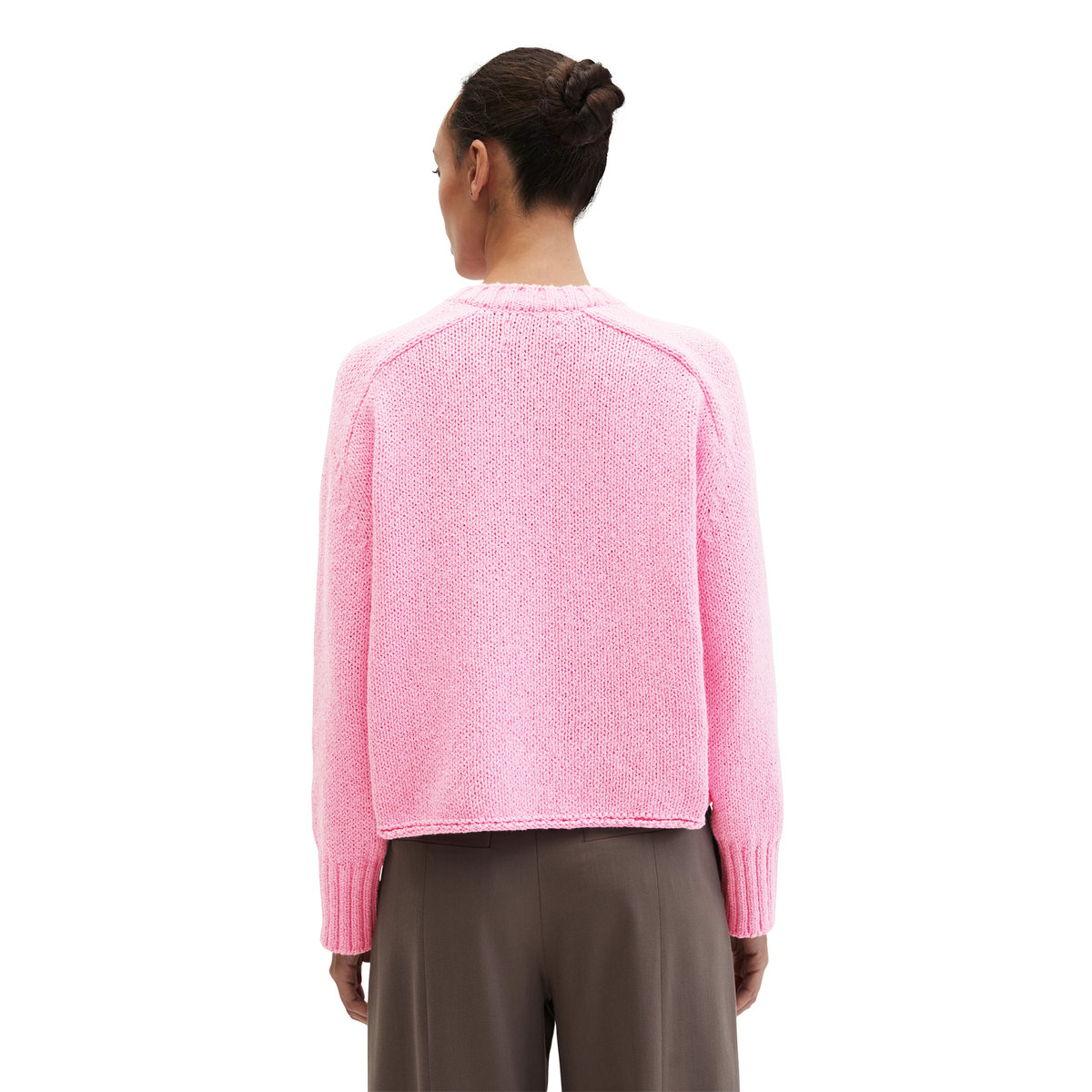 Pull oversize en coton mélangé de haute qualité rose, MARC O'POLO