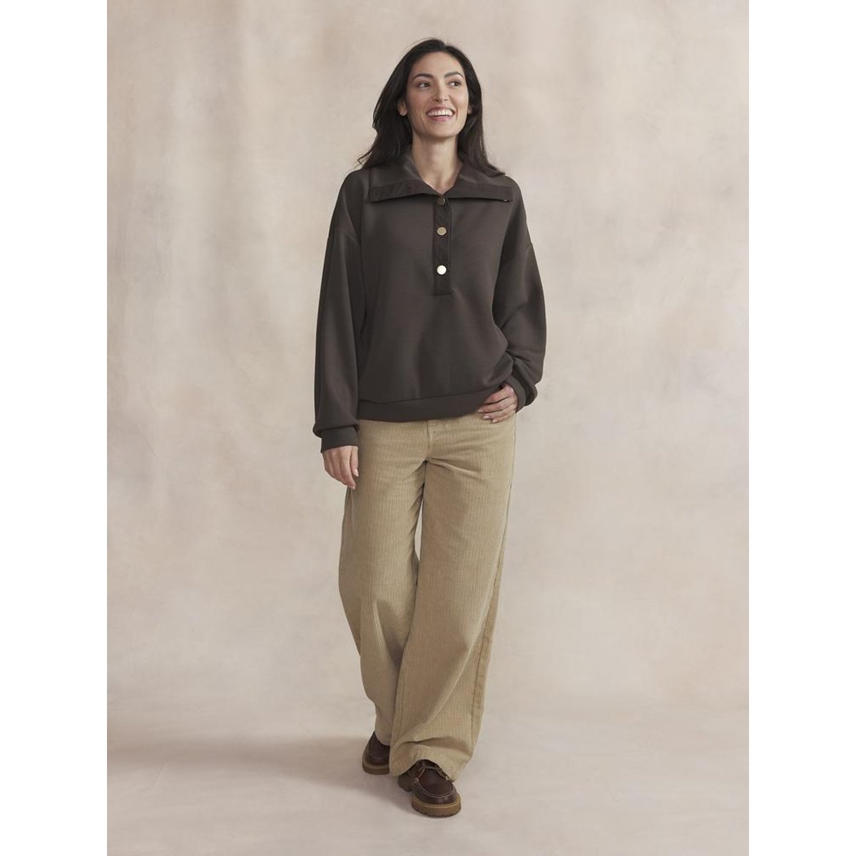 Pull col camionneur NOELYCAM brun, TBS