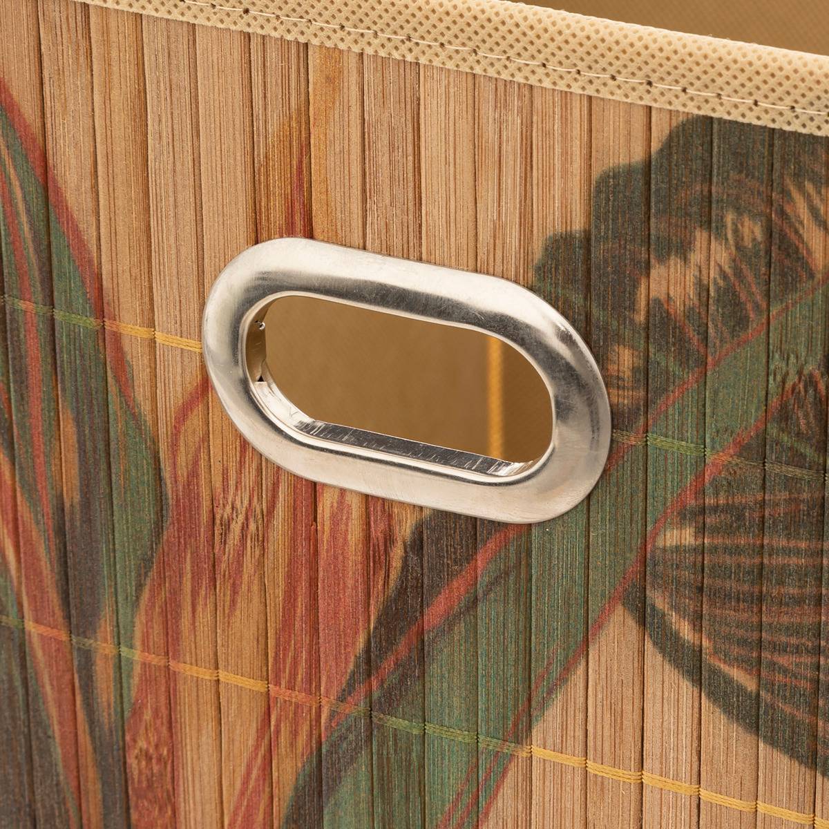 Panier de rangement à lattes en bambou MIX'N MODUL marron, 5FIVE SIMPLY SMART