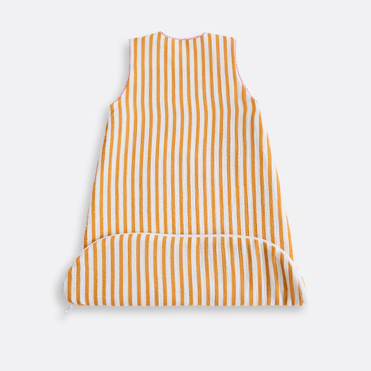 Sacco nanna estivo reversibile in garza di cotone, Yassia écru/giallo, LA REDOUTE INTERIEURS