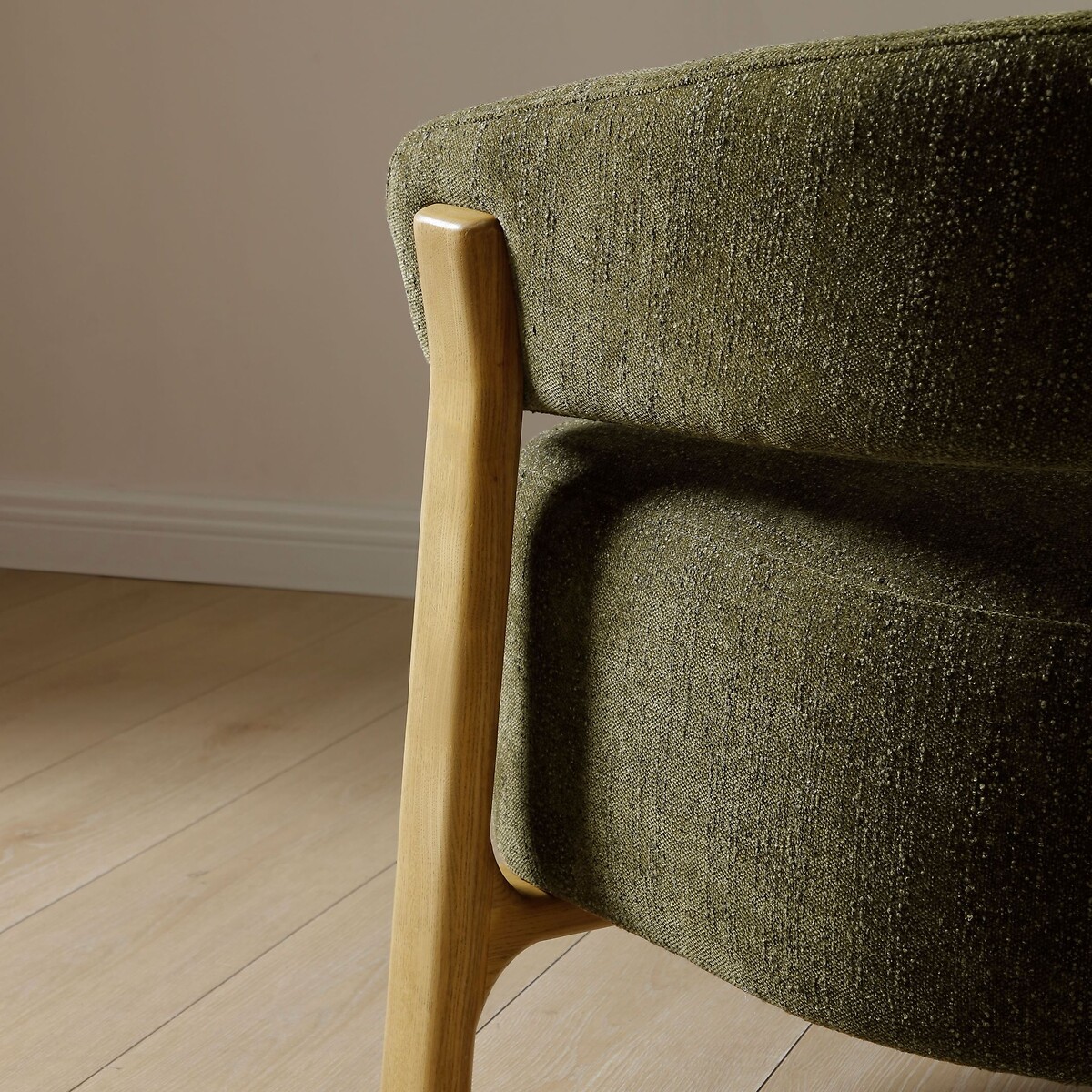Ablo Curve Chenille Tub Chair olive, ÉDITÉ