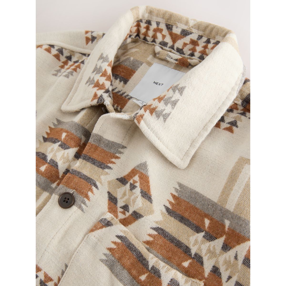 Veste-chemise style navajo écru, NEXT