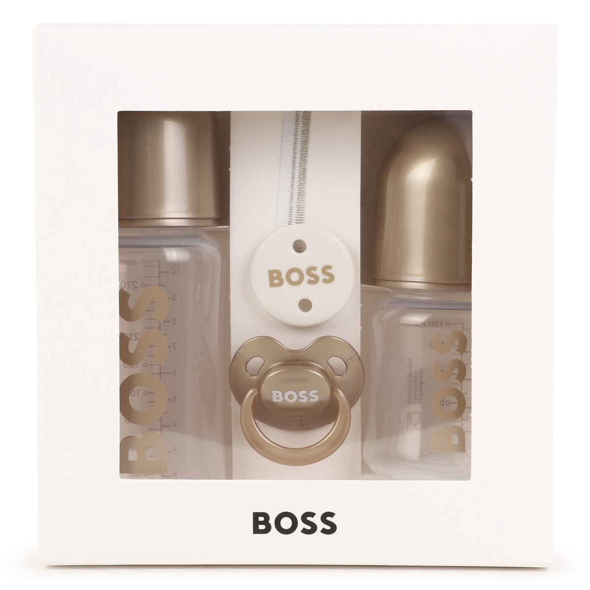 Lot de biberons et accessoires dore, BOSS KIDSWEAR