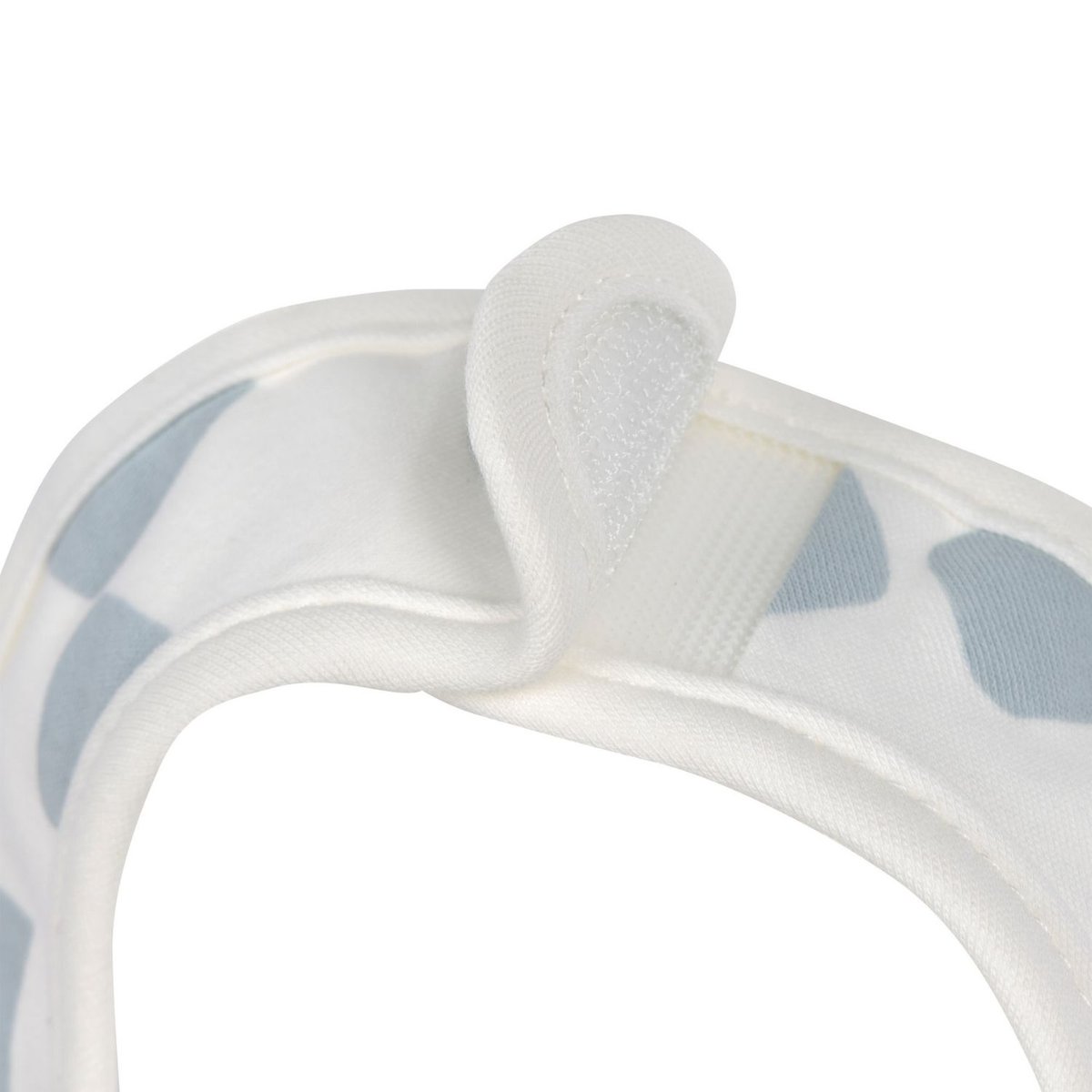Lot de 3 bavoirs naissance blanc, bleu, LASSIG