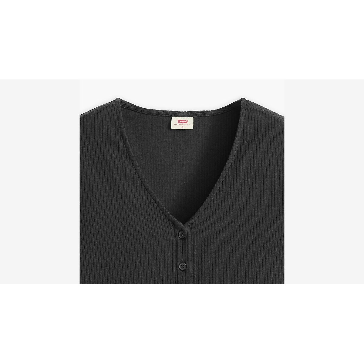 Kort T-shirt met V-hals kaviaar, LEVI'S