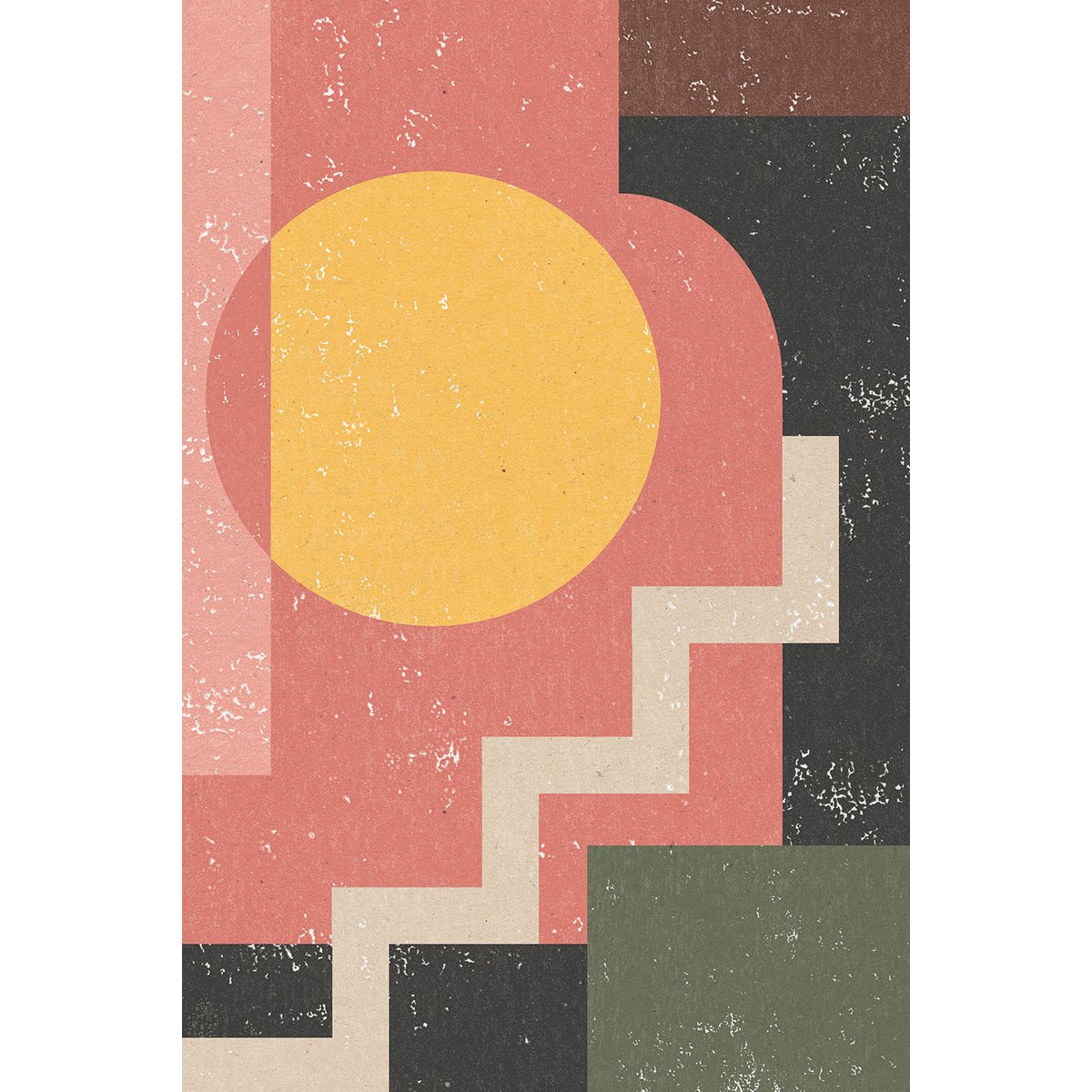 Tableau sun stairs tableau alu dibond, HEXOA