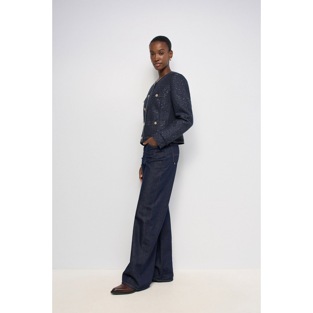 VESTE EN TWEED vert, SALSA JEANS