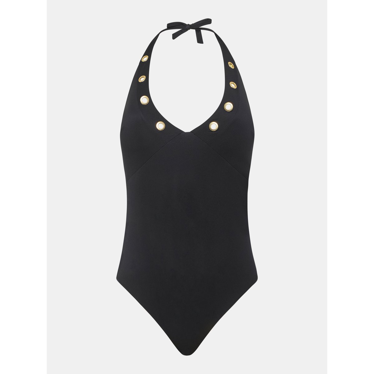 Maillot de bain 1 pièce plongeant SICILIA noir, CHANTELLE