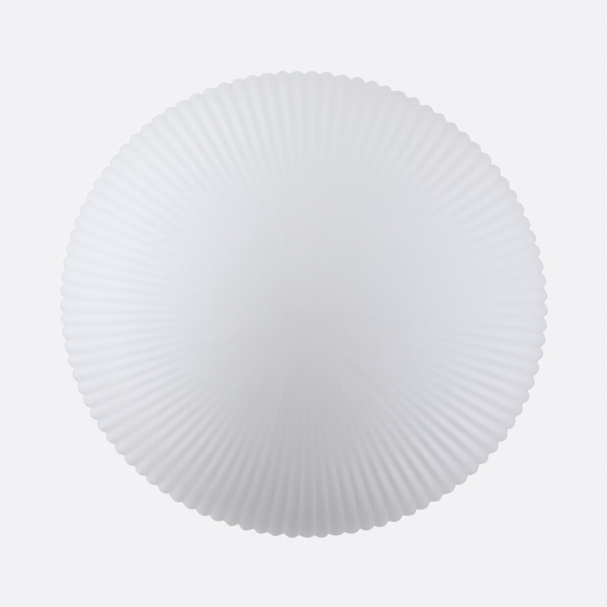 Decken- oder Wandleuchte, aus geriffeltem Opalglas, Durchmesser 33 cm, LOULOU weiss, LA REDOUTE INTERIEURS