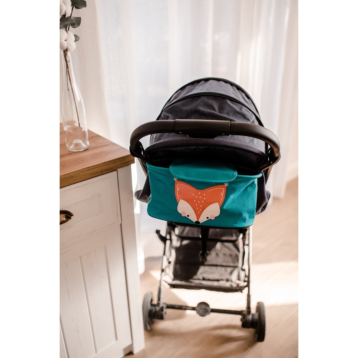 Sac organiseur de poussette Chompy le lion orange, SASSI JUNIOR