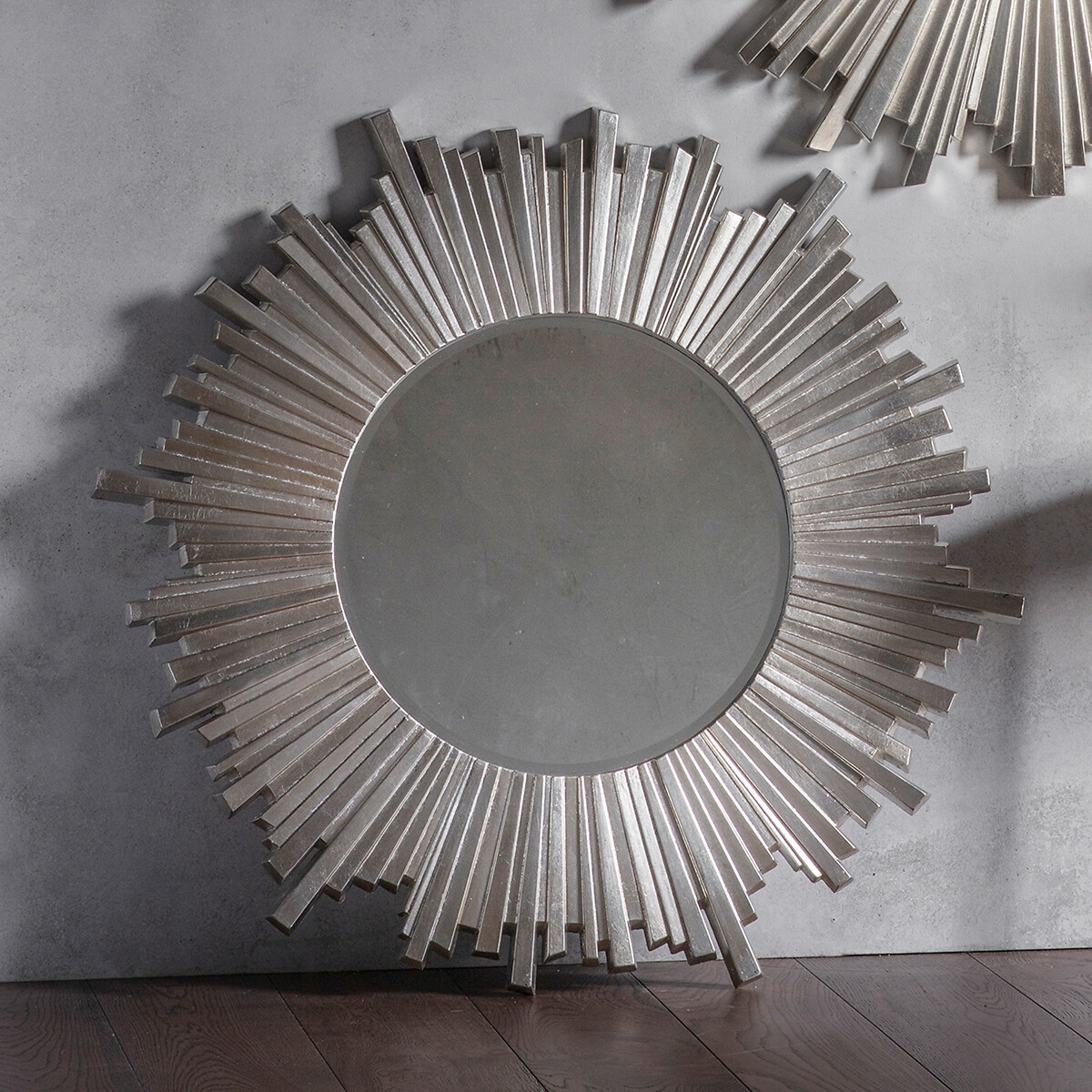 100cm Herz Starburst Round Statement Mirror silver-coloured, ÉDITÉ